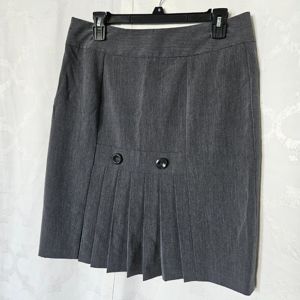 **Fashion Bug Grey Pleated Skirt**